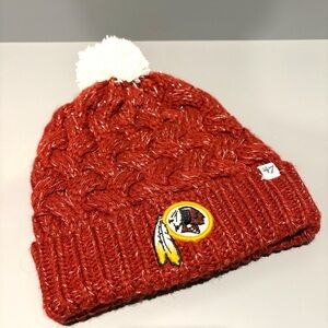 NFL Washington Redskins / Commanders Women’s 47 Football Winter Pom Pom Knit Hat